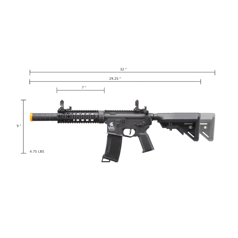 Lancer Tactical Gen 3 M4 Carbine SD AEG Airsoft Rifle with Mock Suppressor (Color: Black)