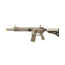 Lancer Tactical LT-15CT-G2-E Nylon Polymer Hybrid M4 Gen 2 SD AEG with Mock Suppressor (Tan)