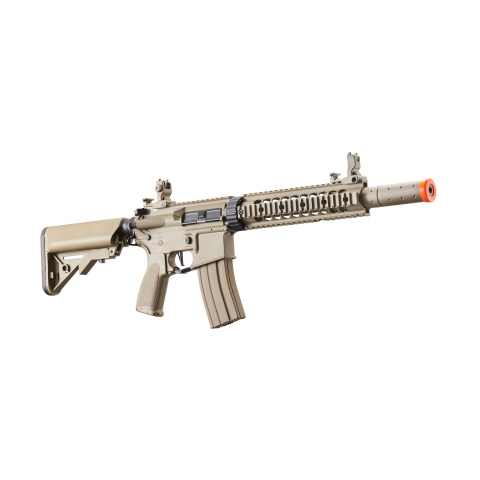 Lancer Tactical LT-15CT-G2-E Nylon Polymer Hybrid M4 Gen 2 SD AEG with Mock Suppressor (Tan)