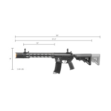 Lancer Tactical Gen 3 M4 SPR Interceptor Airsoft AEG Rifle (Color: Black)