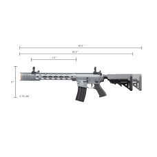 Lancer Tactical Gen 2 SPR Interceptor Airsoft AEG Rifle (Color: Gray)