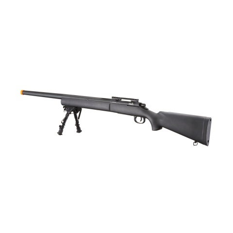 Lancer Tactical Airsoft M24 Bolt Action Sniper Rifle w/ Bipod (Color: Black)