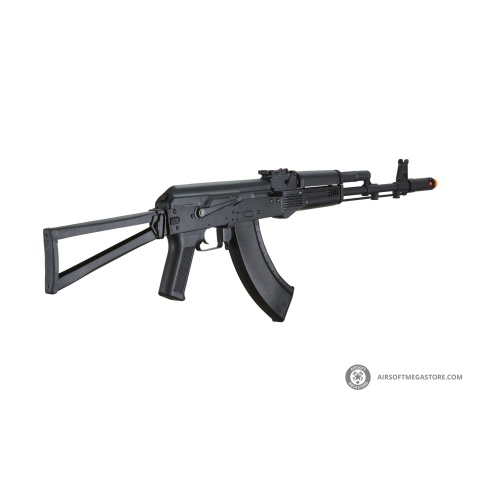 Lancer Tactical x Kalashnikov USA Licensed KR-103 Airsoft AEG Rifle with Triangle Stock (Color: Black)