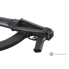 Lancer Tactical x Kalashnikov USA Licensed KR-103 Airsoft AEG Rifle with Triangle Stock (Color: Black)