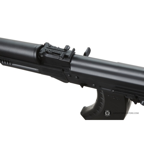 Lancer Tactical x Kalashnikov USA Licensed KR-104 SBR Airsoft AEG Rifle with Folding Stock (Color: Black)
