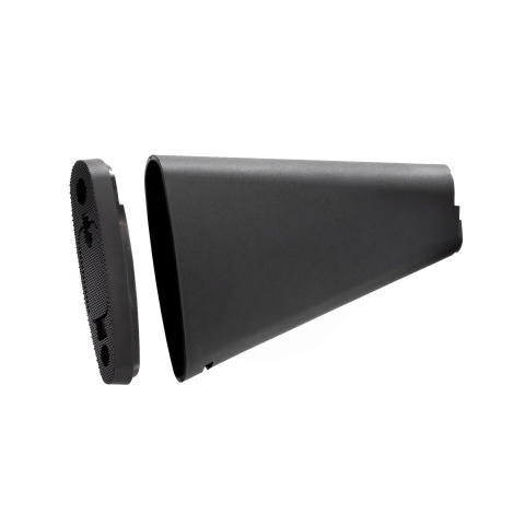 Lancer Tactical Stubby Fixed Stock for M4/M16 Series Airsoft AEG (Color: Black)