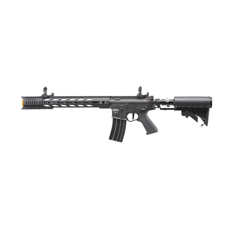 Lancer Tactical Full Metal Legion HPA M4 SPR Interceptor Airsoft Rifle w/ Stock Mounted Tank (Color: Black) - 