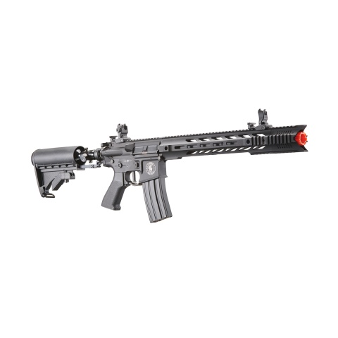 Lancer Tactical Full Metal Legion HPA M4 SPR Interceptor Airsoft Rifle w/ Stock Mounted Tank (Color: Black) - 