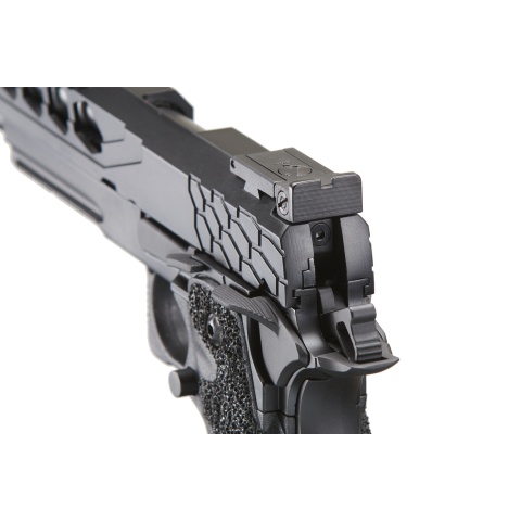 Lancer Tactical Stryk Hi-Capa 5.1 Gas Blowback Airsoft Pistol (Color: Black)