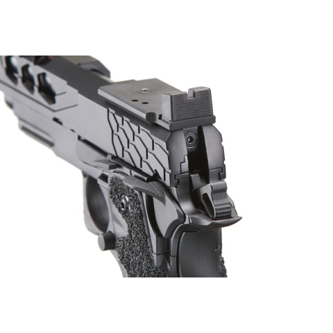 Lancer Tactical Stryk Hi-Capa 4.3 Gas Blowback Airsoft Pistol w/ Red Dot Mount (Color: Black)