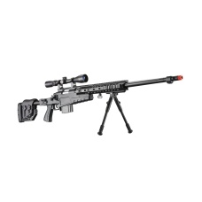 WellFire MB4419-2BAB Bolt Action Airsoft Sniper Rifle (Color: Black)