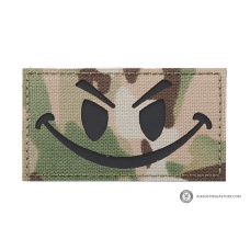 Reflective Evil Smiley Morale Patch (Color: Multi)