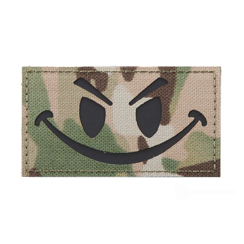 Reflective Evil Smiley Morale Patch (Color: Multi)