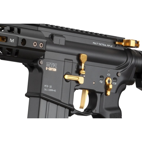 Tokyo Marui MTR16 G-Edition Airsoft Gas Blowback Airsoft Rifle (Color: Black & Gold)