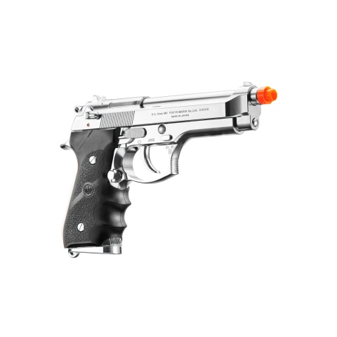 Tokyo Marui M92F Chrome Stainless Finishing Airsoft Gas Blowback Pistol (Color: Chrome)
