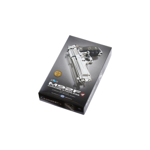 Tokyo Marui M92F Chrome Stainless Finishing Airsoft Gas Blowback Pistol (Color: Chrome)