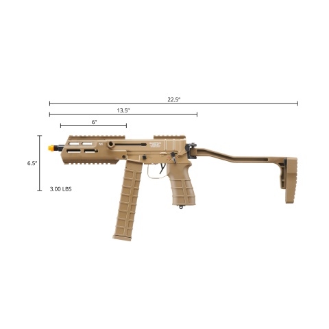 Tokyo Marui Scorpion Mod D Airsoft Electric Sub Machine Gun (Color: Flat Dark Earth)
