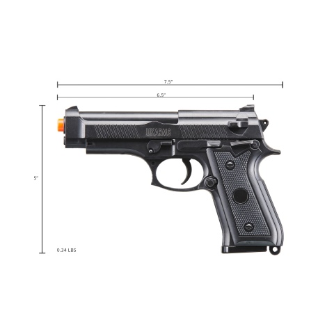 UK Arms V038 Spring Powered Airsoft Pistol (Color: Black)