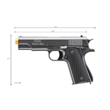 UK Arms 2011 Alloy Series Spring Airsoft Pistol (Color: Silver Gray)
