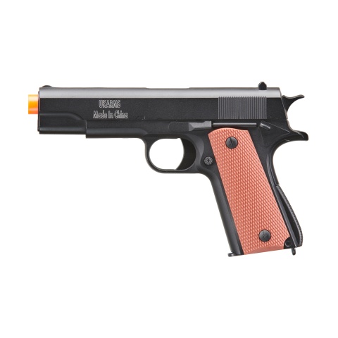 UK Arms 1911 Alloy Series Spring Airsoft Pistol (Color: Black / Brown)
