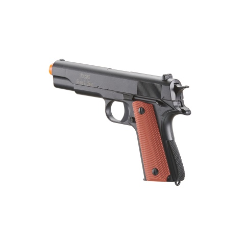 UK Arms 1911 Alloy Series Spring Airsoft Pistol (Color: Black / Brown)