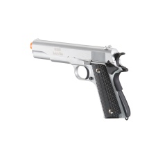 UK Arms Full Size 1911 Alloy Series Spring Airsoft Pistol (Color: Silver)