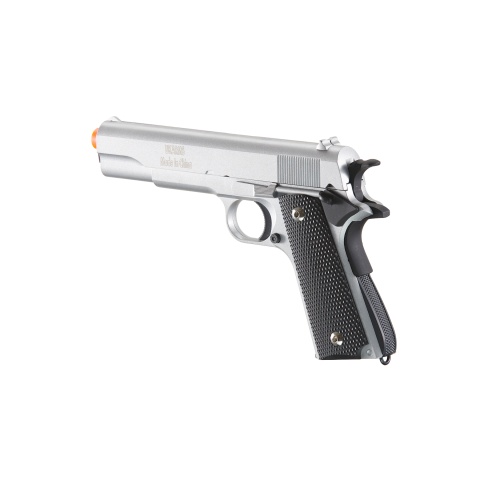 UK Arms Full Size 1911 Alloy Series Spring Airsoft Pistol (Color: Silver)