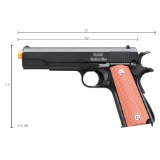 UK Arms 1911 Heavyweight Series Airsoft Spring Pistol (Color: Black)