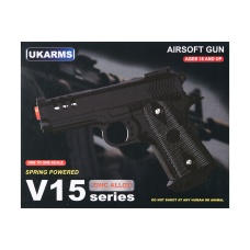 UK Arms 2011 Compact Heavyweight Series Airsoft Spring Pistol (Color: Gold)