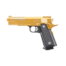 UK Arms 2011 Alloy Series Spring Airsoft Pistol w/ Vented Slide (Color: Gold)