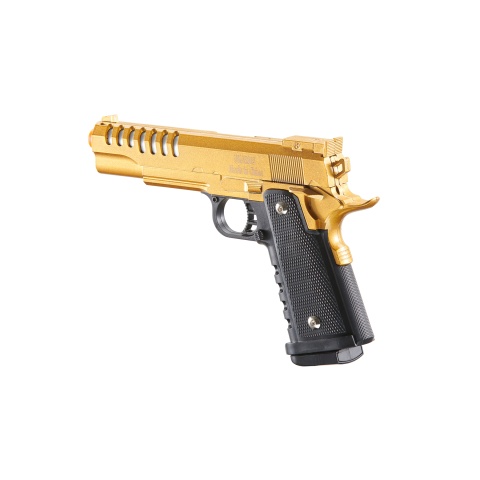 UK Arms 2011 Alloy Series Spring Airsoft Pistol w/ Vented Slide (Color: Gold)