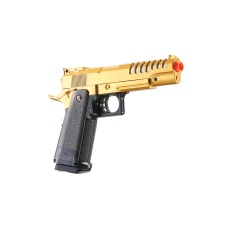 UK Arms 2011 Alloy Series Spring Airsoft Pistol w/ Wavey Stippling (Color: Gold)