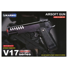 UK Arms 2011 Alloy Series Spring Airsoft Pistol w/ Wavey Stippling (Color: Gold)