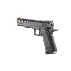 UK Arms 2011 Alloy Series Spring Airsoft Pistol w/ Wavey Stippling (Color: Black)