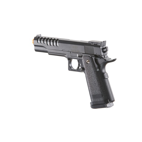 UK Arms 2011 Alloy Series Spring Airsoft Pistol w/ Wavey Stippling (Color: Black)