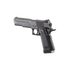 UK Arms 2011 Alloy Series Spring Airsoft Pistol (Color: Black)