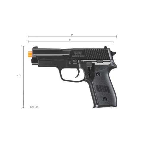 UK Arms P228 Plastic Spring Powered Airsoft Pistol (Color: Black)