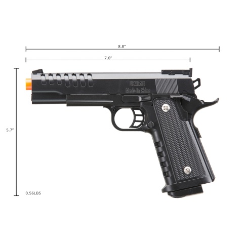 UK Arms 2011 Heavyweight Series Airsoft Spring Pistol (Color: Black)