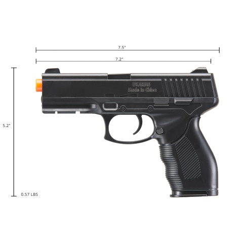 UK Arms 310 Plastic Airsoft Spring Pistol (Color: Black)