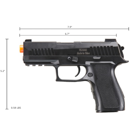 UK Arms P320 Plastic Spring Powered Airsoft Pistol (Color: Black)