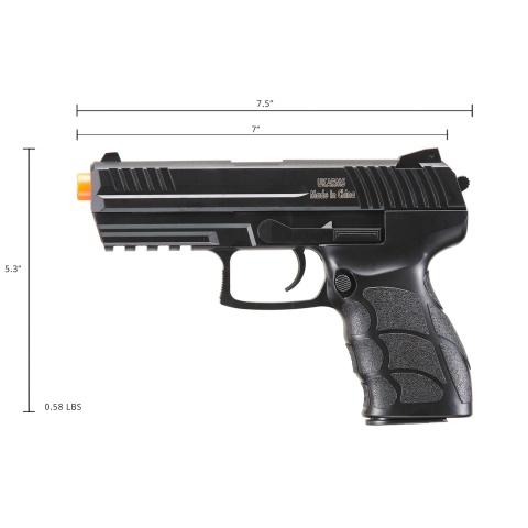 UK Arms P30 Plastic Airsoft Spring Pistol (Color: Black)