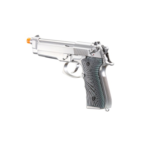 WE-Tech New System M92 Eagle Full Auto Airsoft Gas Blowback Pistol (Color: Silver)