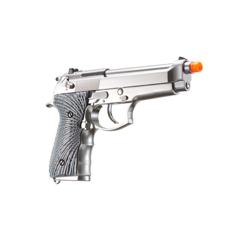 WE-Tech New System M92 Eagle Full Auto Airsoft Gas Blowback Pistol (Color: Silver)
