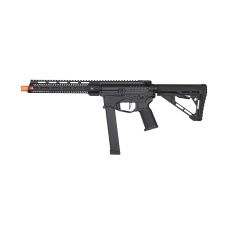 Zion Arms R&D Precision Licensed PW9 Mod 1 Long Rail Airsoft Rifle with Delta Stock (Color: Black)