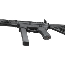 Zion Arms R&D Precision Licensed PW9 Mod 1 Long Rail Airsoft Rifle with Delta Stock (Color: Black)
