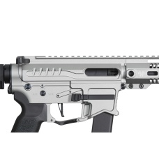 Zion Arms R&D Precision Licensed PW9 Mod 1 Long Rail Airsoft Rifle with Delta Stock (Color: Grey)