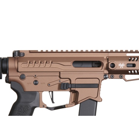 Zion Arms R&D Precision Licensed PW9 Mod 1 Airsoft Rifle with Delta Stock (Color: Bronze)