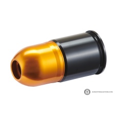 Lancer Tactical CNC Aluminum Airsoft 40mm Green Gas Grenade Shell (Color: Gold / Black)