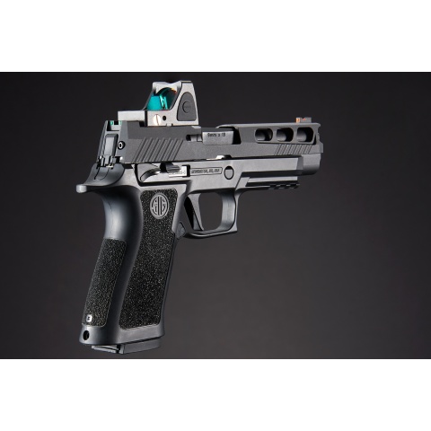Sig Sauer Proforce P320 XCarry GBB Pistol w/ PH+ P320/M17 Slide & Lancer Tactical Red Dot Reflex Sight