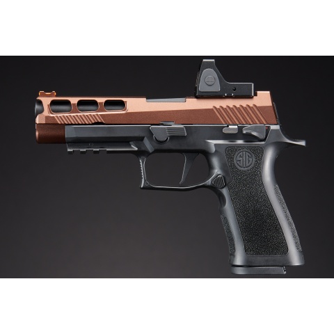 Sig Sauer Proforce P320 XCarry GBB Pistol w/ PH+ P320/M17 Slide & Lancer Tactical Red Dot Reflex Sight